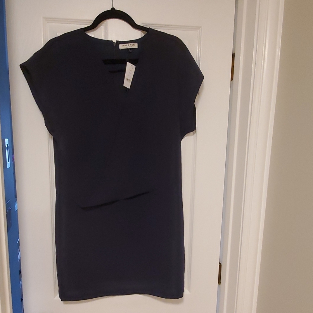 Halston Heritage navy mini dress 6